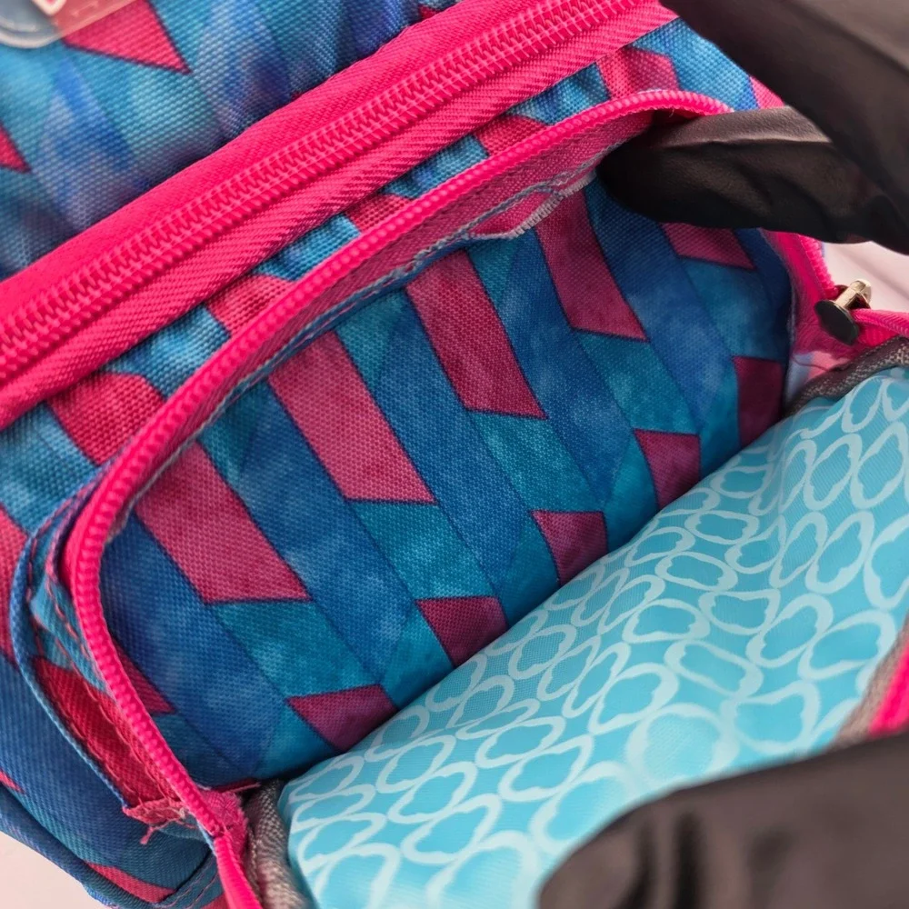 J‎ World New York Corey Lunch Bag Nordic Geometric Blue NEW Insulated Thermal